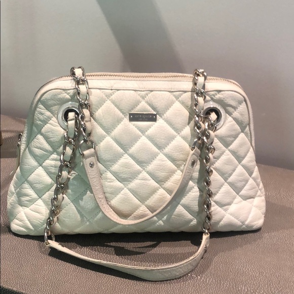 kate spade Handbags - Kate spade quilted shoulder bag ivory